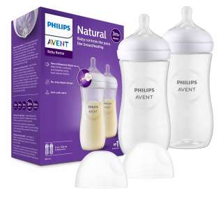AVENT sada fliaš ANTY-COLIC natural RESPONSE SCY906 330 ml cumlík 3m+